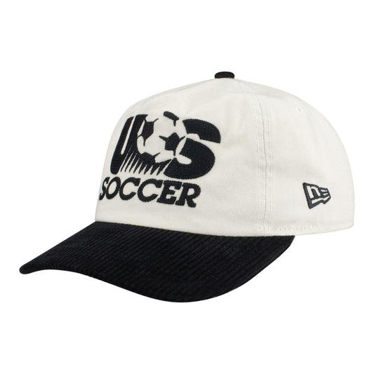 Unisex New Era 19Twenty USMNT Retro Crest Corduroy Visor Hat