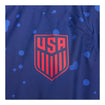 Men's Nike USMNT 2023 Splatter Blue Rain Jacket - Patch View