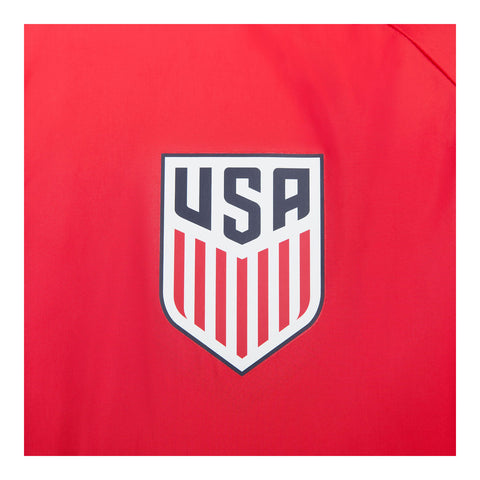 Men's Nike USMNT 2023 Splatter Swoosh Red Jacket - Patch View