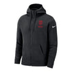 Men's Nike USMNT Full Zip Fleece Black Jacket - Front View