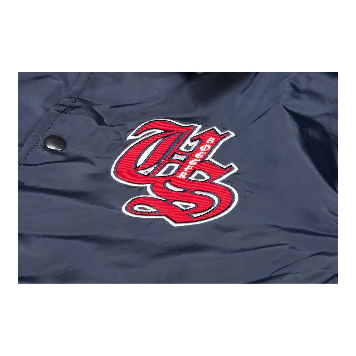 Unisex USA Roots Navy Coaches Jacket - Front Detail View