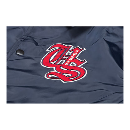 Unisex USA Roots Navy Coaches Jacket - Front Detail View