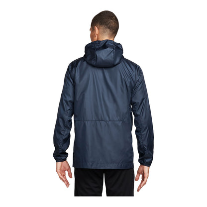 Men's Nike USA Academy Pro HD Navy Rain Jacket - Back View