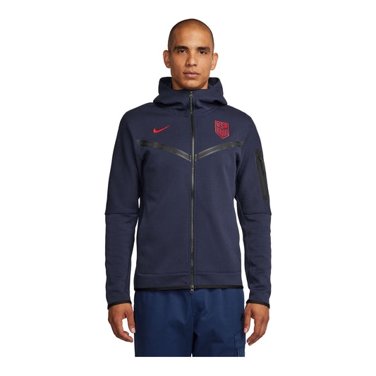 Men's Nike USA Tech Fleece Full-Zip Navy Jacket