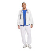 Men's Nike USA Halo Anthem White Jacket - Full Body Unzipped Front View