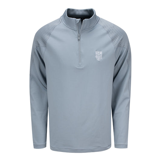 Unisex Levelwear USMNT Power Grey 1/4 Zip