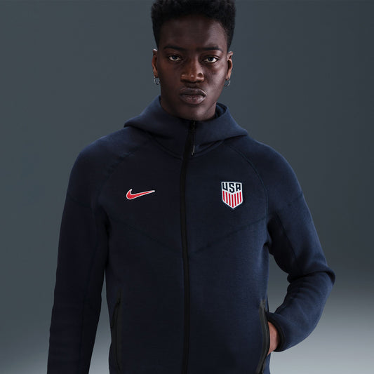 Men's Nike USA Tech Fleece Windrunner Full-Zip Navy Jacket