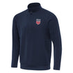 Men's Antigua USMNT Hunk Navy 1/4 Zip