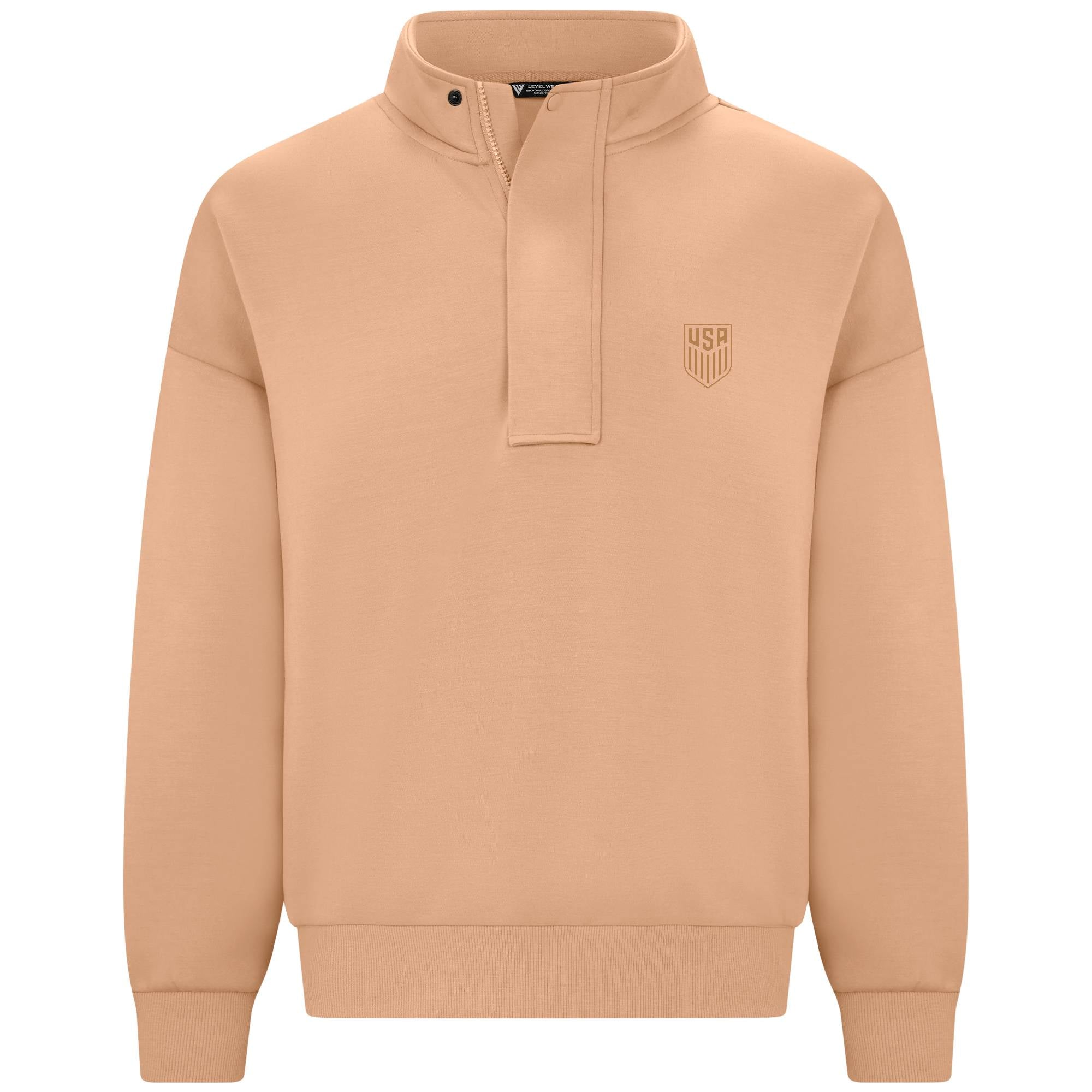 Unisex Levelwear USMNT Luxe Stein Brown Quarter-Zip – U.S. Soccer