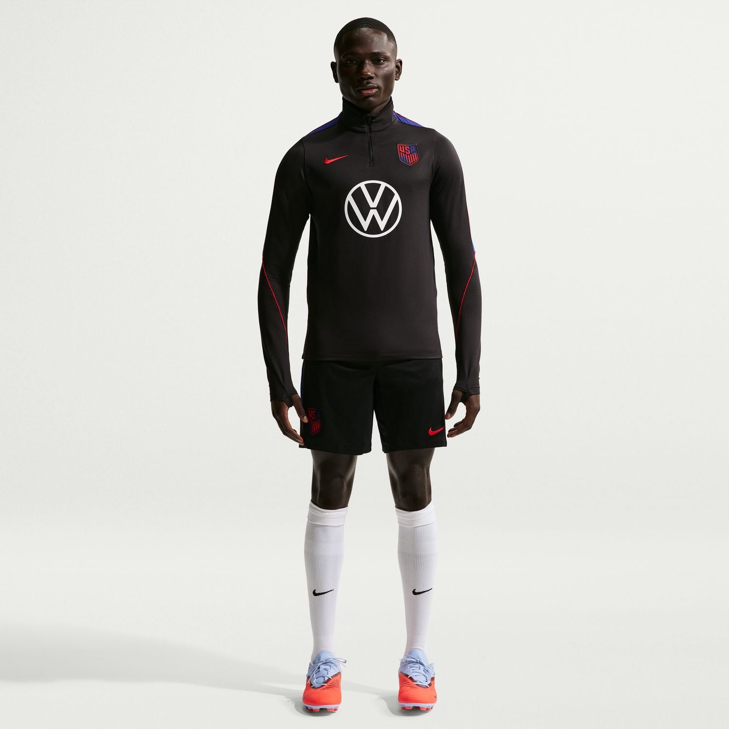 11SS M ナイキ　ブリストル　ゲーム　サッカー　シャツ　ネイビー　ボーダー 2026 Men's Nike USMNT Strike Drill Top – U.S. Soccer Store®