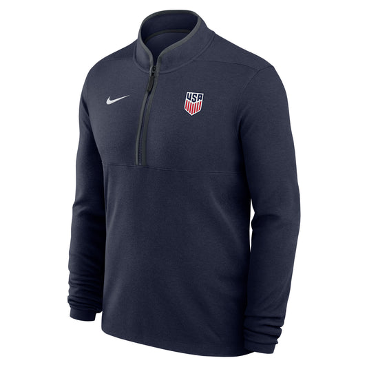 Men's Nike USA Crest Navy Quarter Zip Jacket