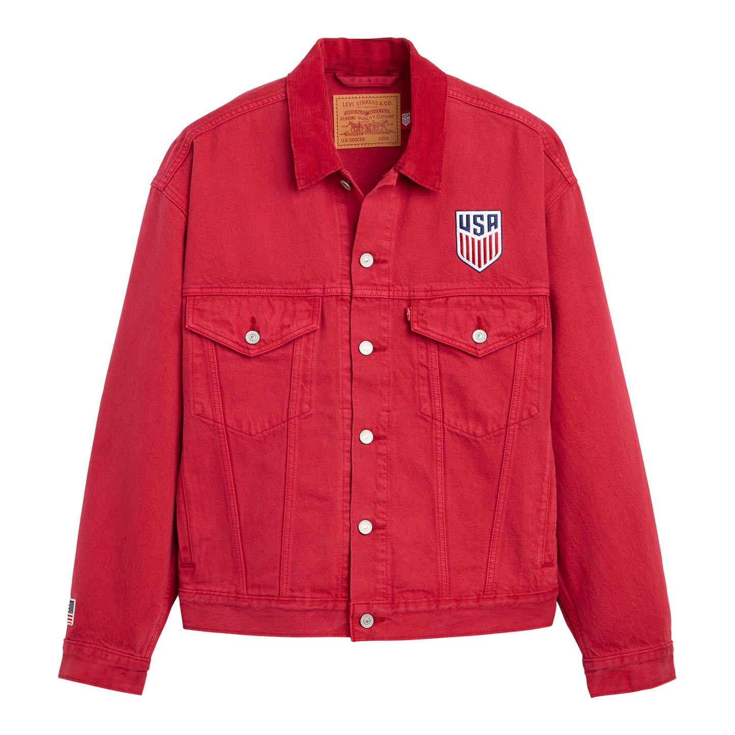 Unisex Levi's United States Red Denim Jacket