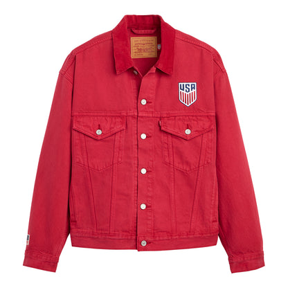 Unisex Levi's United States Red Denim Jacket