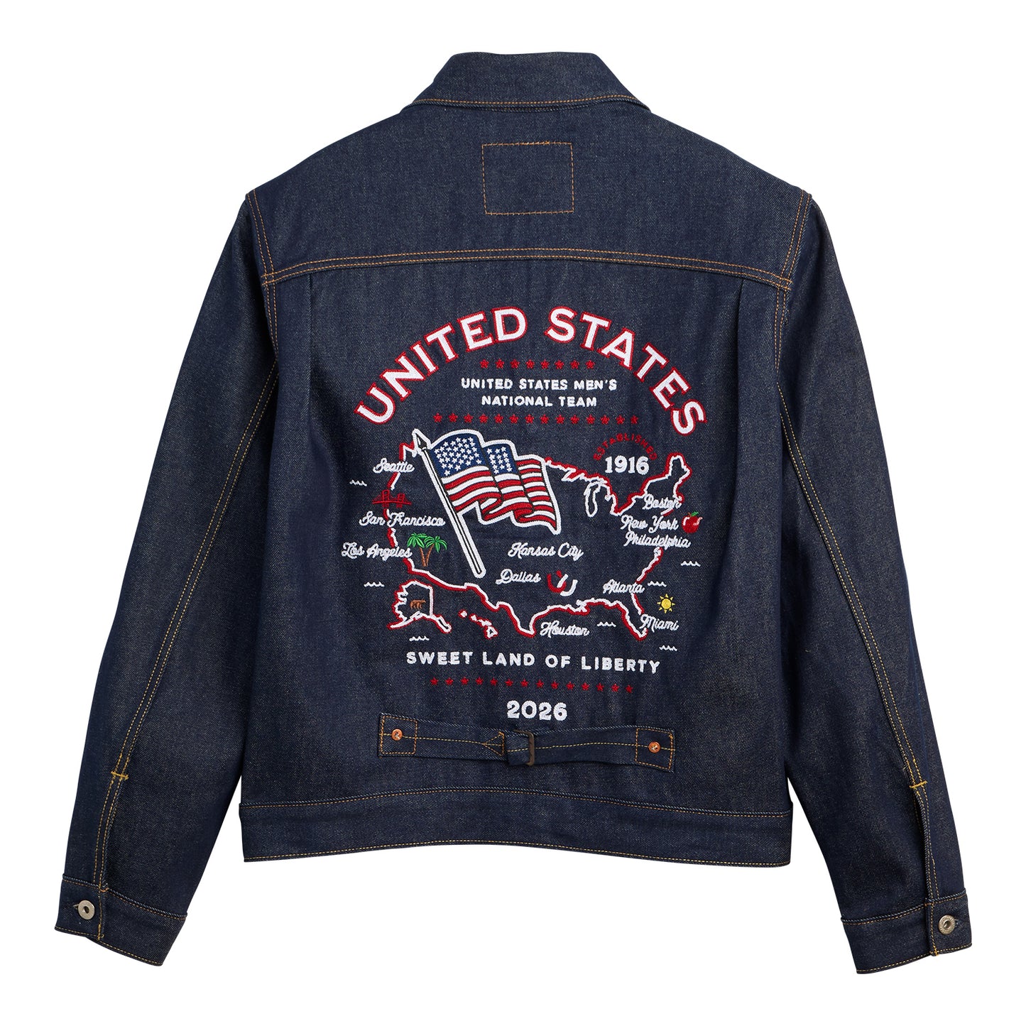 Unisex Levi's United States Black Denim Jacket