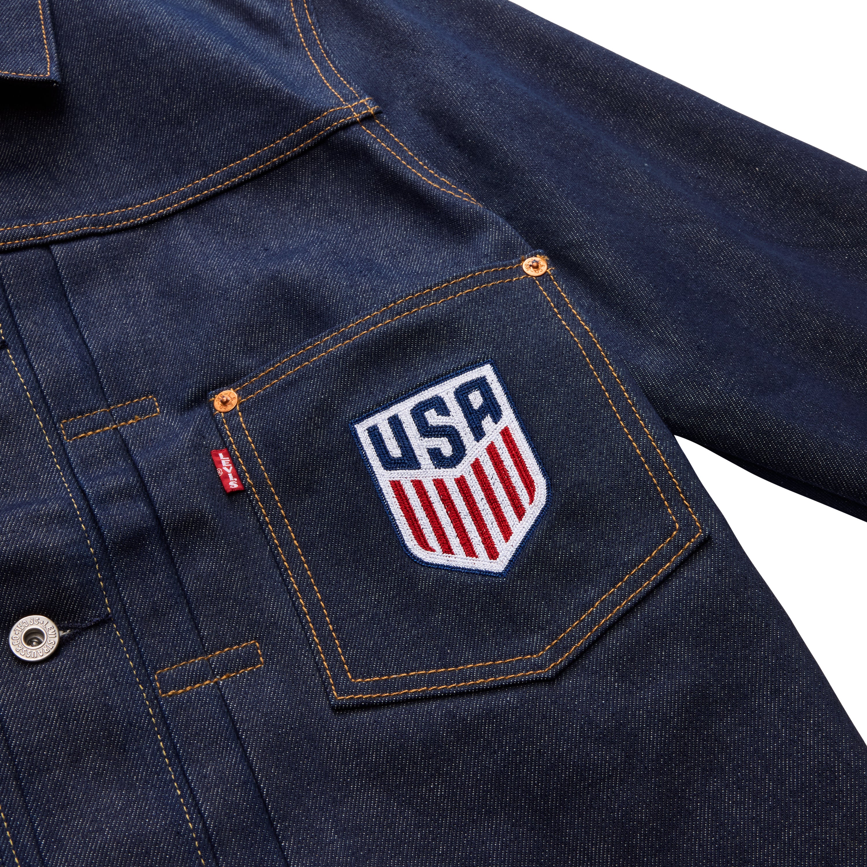 Unisex Levi's United States Black Denim Jacket – U.S. Soccer Store®