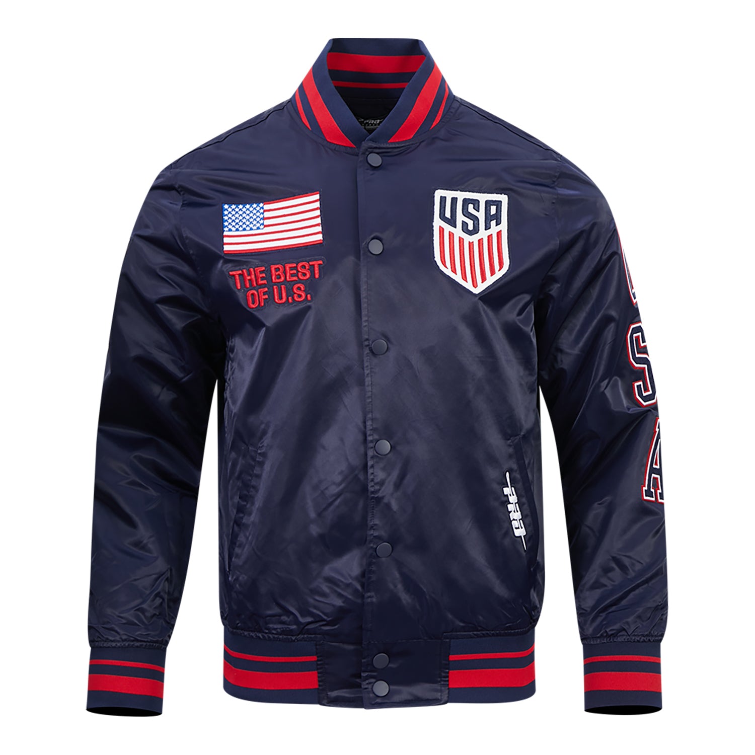 Unisex Pro Standard USMNT Classic Navy Satin Jacket – U.S. Soccer