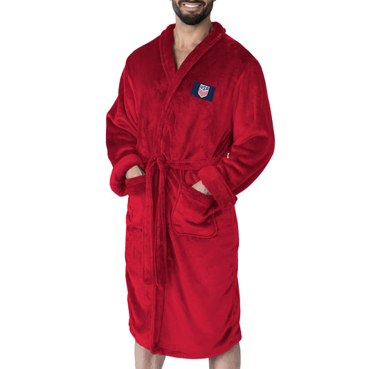 US Soccer Red Snipe Silk Touch Robe