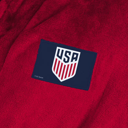 US Soccer Red Snipe Silk Touch Robe