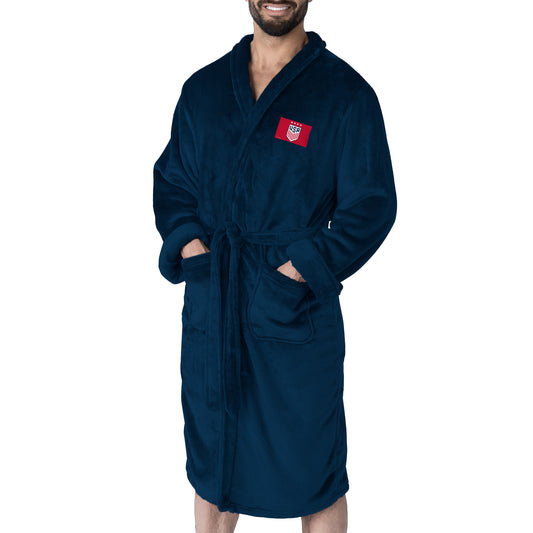 US Soccer Navy Snipe Silk Touch Robe