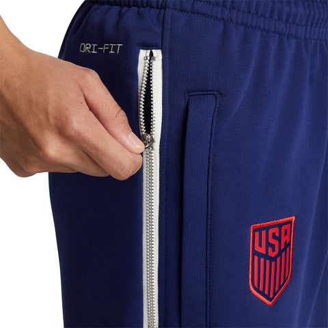 Men's Nike USMNT 2023 Standard Crest Blue Pants - Pocket View