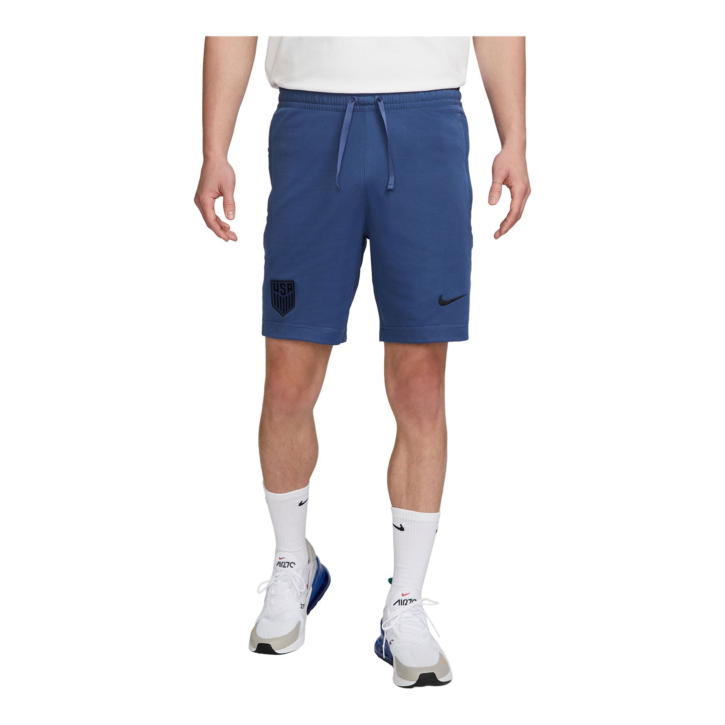 Men's Nike USMNT 2023 Travel Blue Shorts - Front View