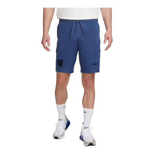 Men's Nike USMNT 2023 Travel Blue Shorts - Front View