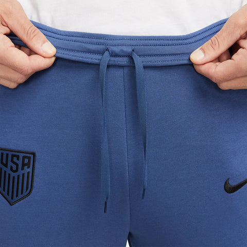 Men's Nike USMNT 2023 Travel Blue Pants - Hip View