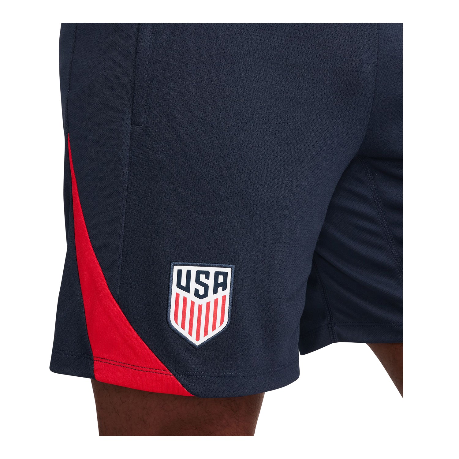 Men's Nike USA Strike Navy Shorts - Logo View