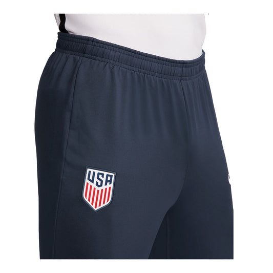 Men's Nike USA 3/4 Strike Navy Pants - Logo View