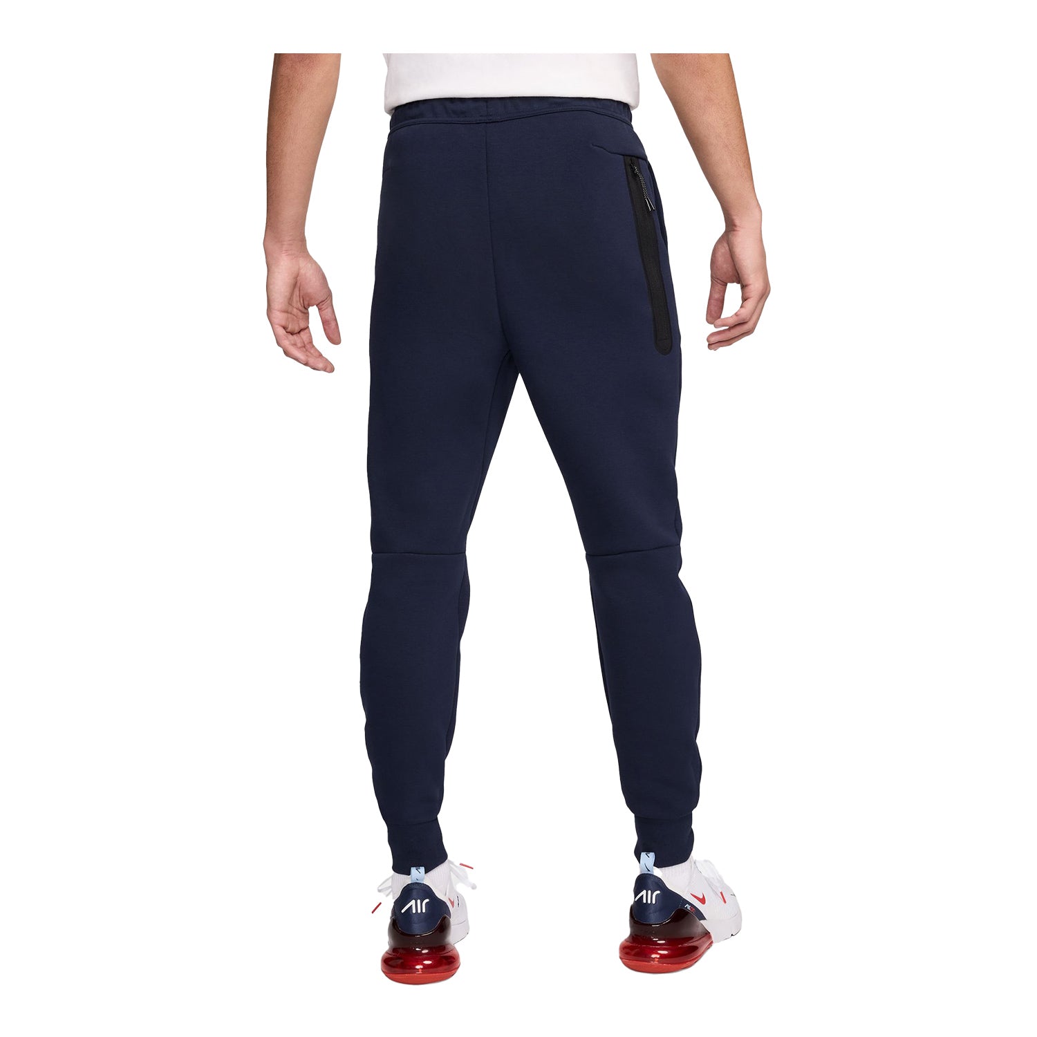 Men's Nike USA Tech Fleece Navy Joggers - Back View