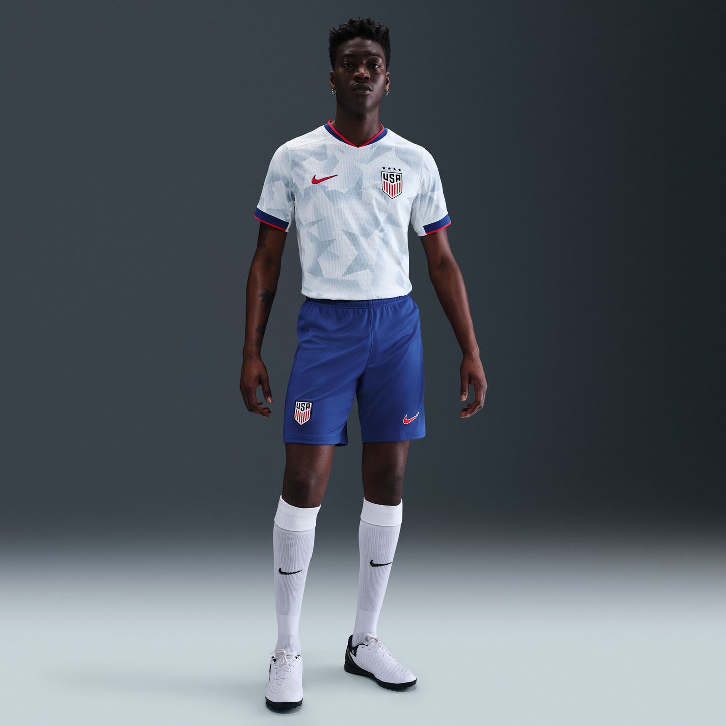 Men's Nike USA 2025 Stadium Home Royal Shorts