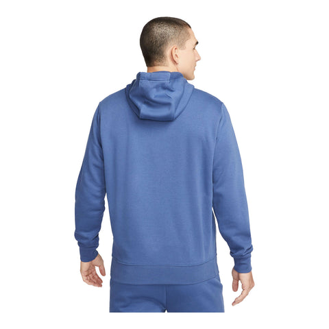 Men's Nike USMNT 2023 Travel Tonal Blue Hoodie - Back View