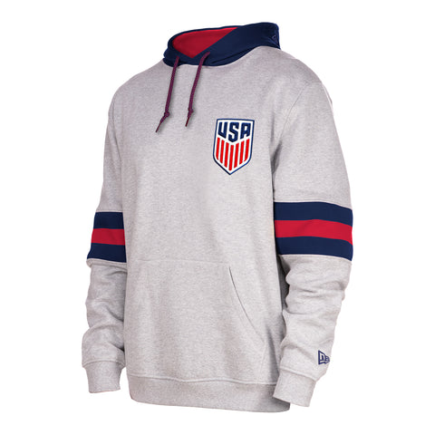 Men's New Era USMNT Grey Hoodie Official Soccer Store