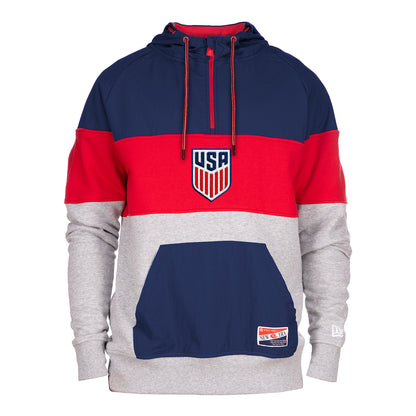 Men's New Era USMNT Tri-Color Hoodie - Front View