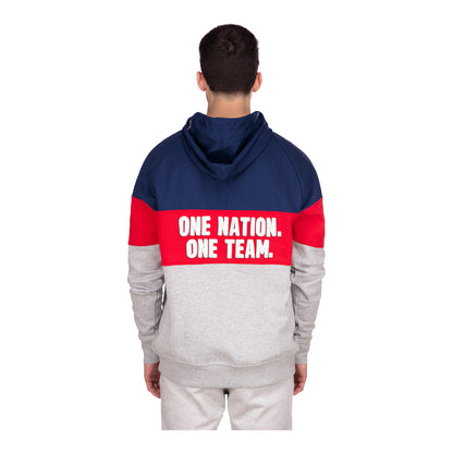 Men's New Era USMNT Tri-Color Hoodie - Back View