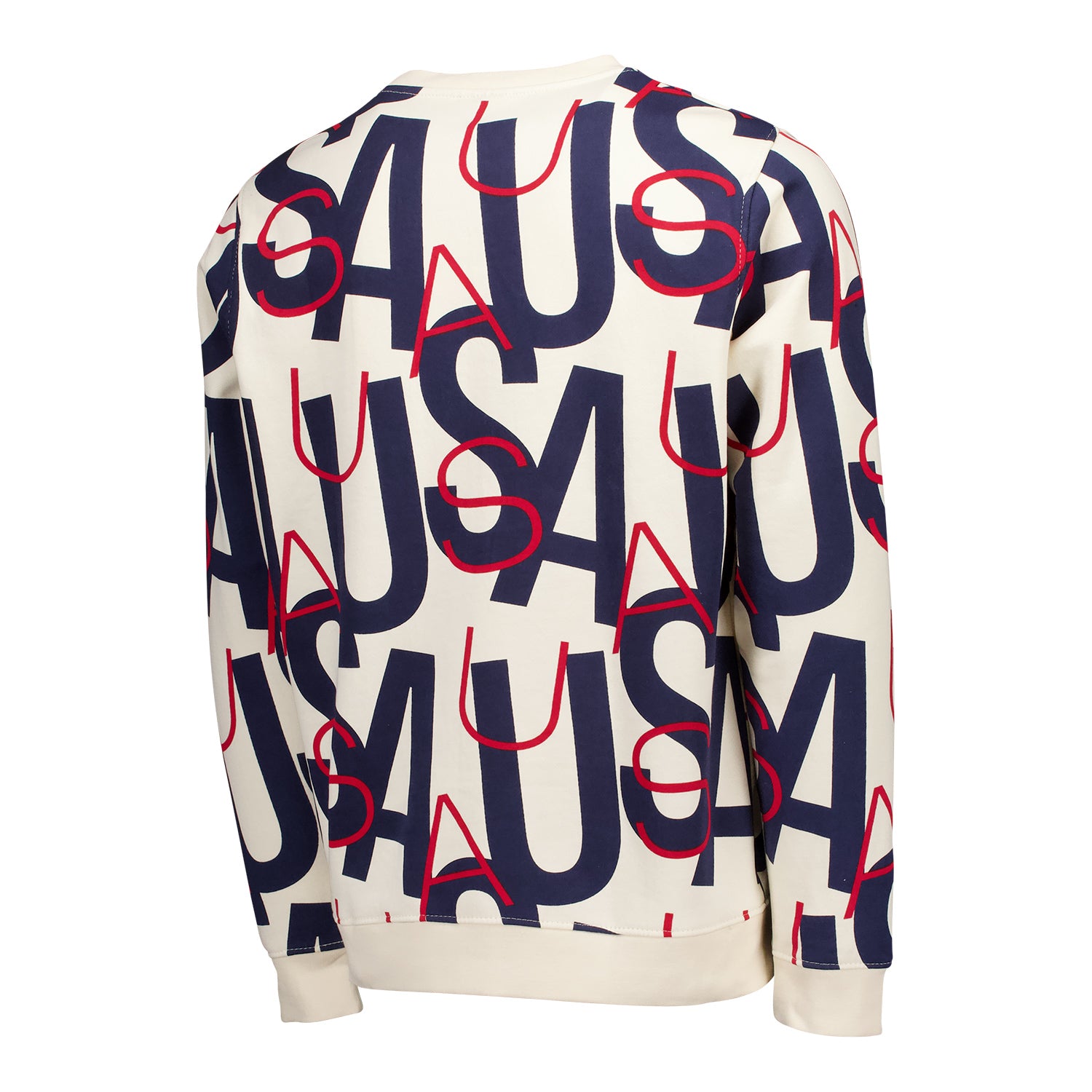 Men's USA Repeat Cream Crewneck - Back View