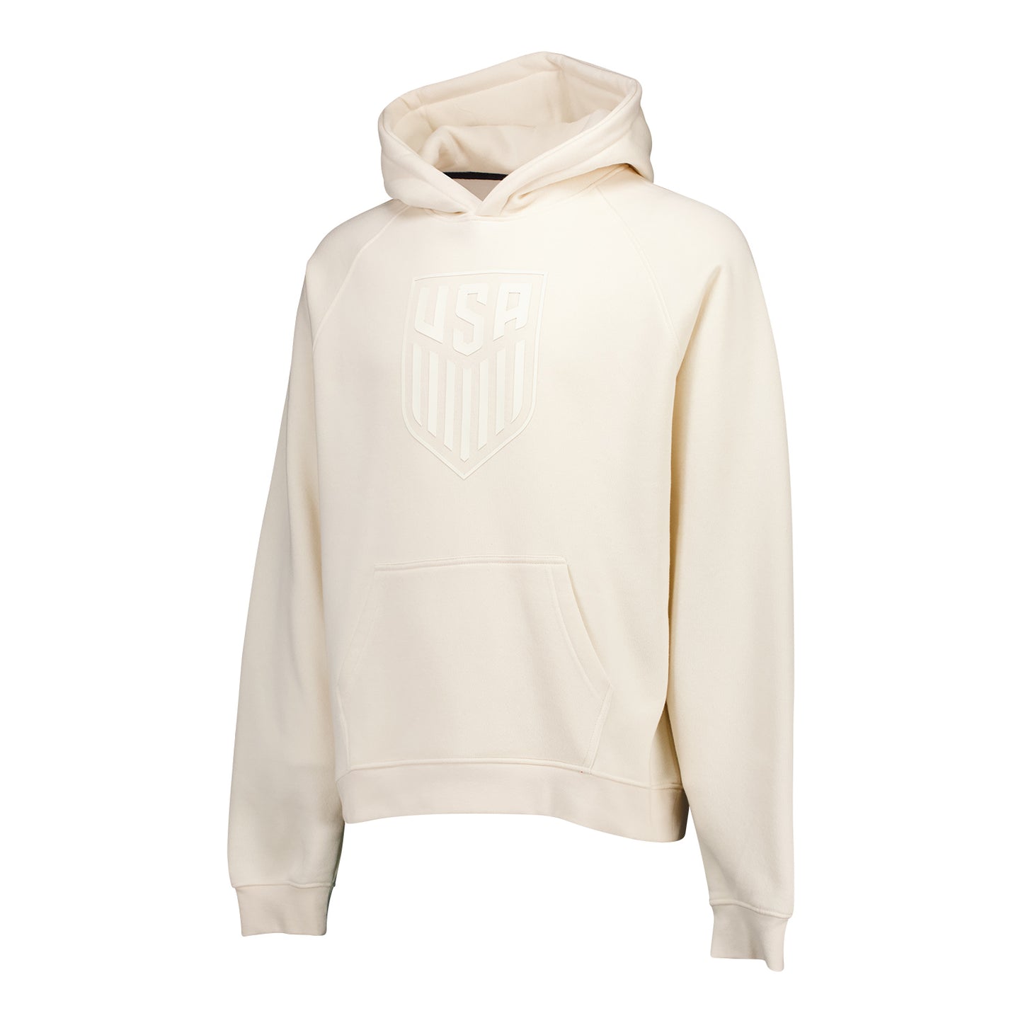 Unisex USA Statement Cream Tonal Hoodie - Front View
