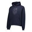 Unisex USA Statement Navy Tonal Hoodie - Front View