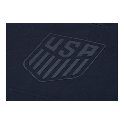Unisex USA Statement Navy Tonal Hoodie - Logo View