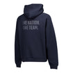 Unisex USA Statement Navy Tonal Hoodie - Back View