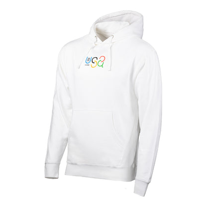 Unisex USA Ace White Hoodie - Front View