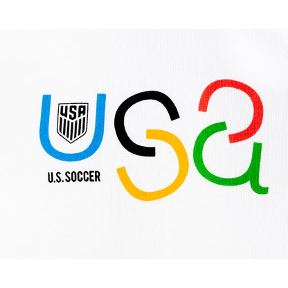 Unisex USA Ace White Hoodie - Close View