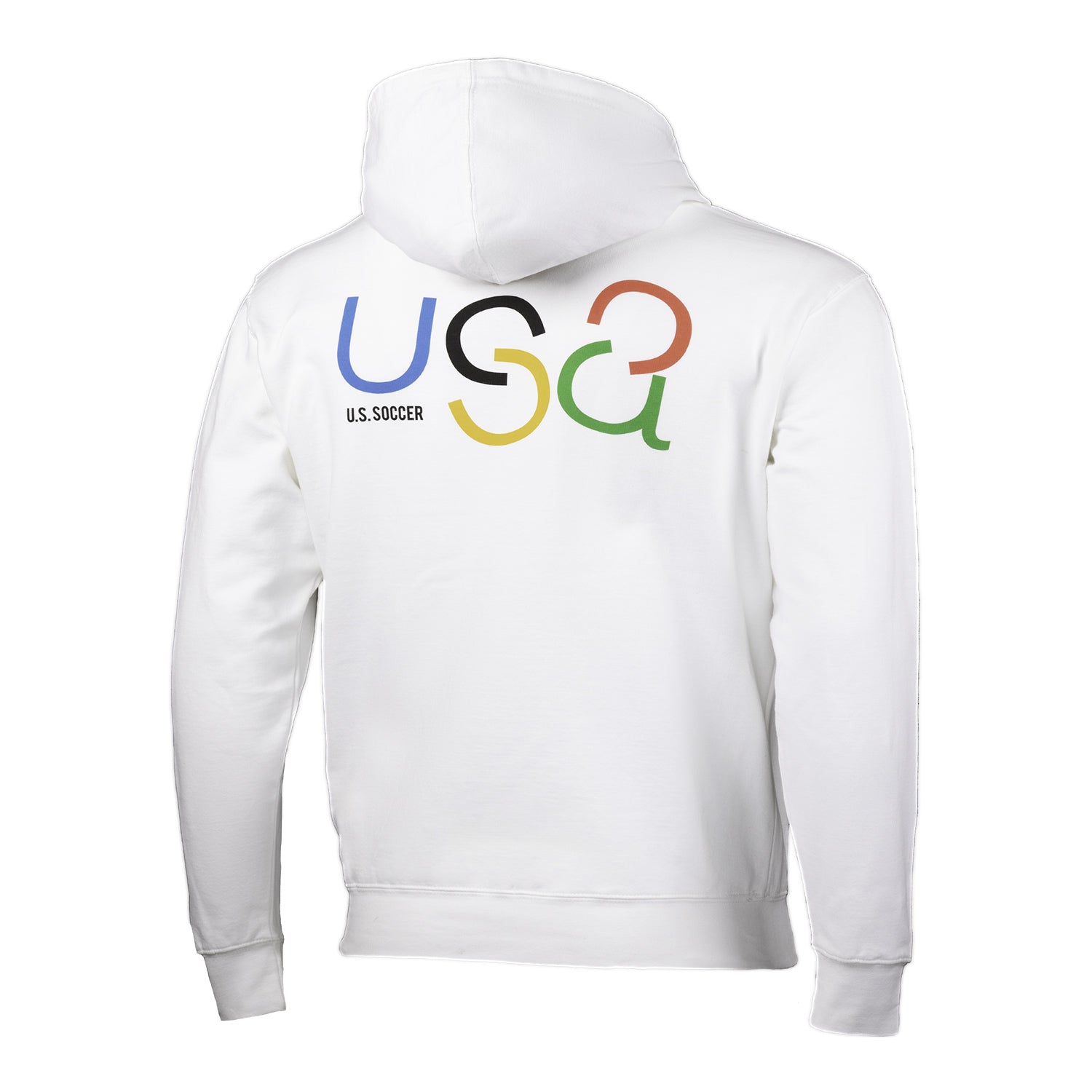 Unisex USA Ace White Hoodie - Back View