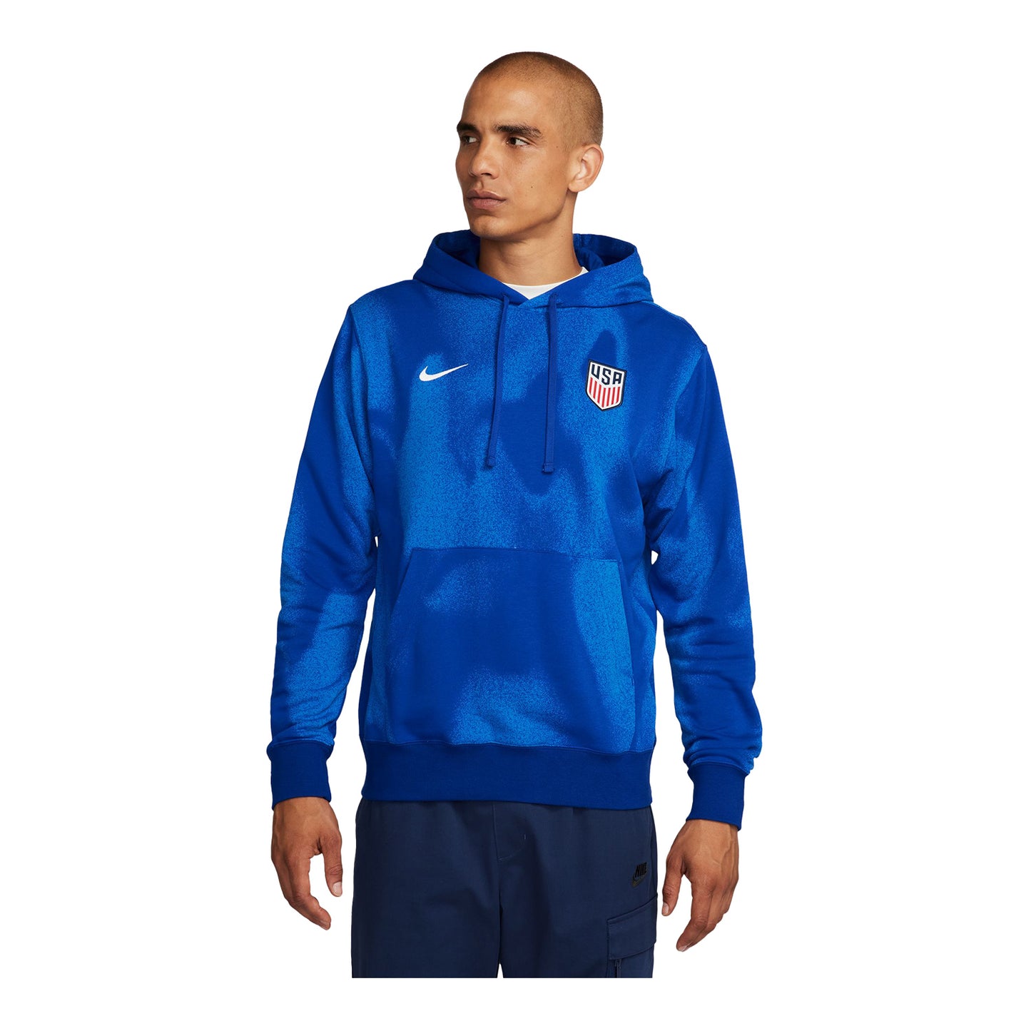 Men's Nike USA Club Royal Hoodie - Front View