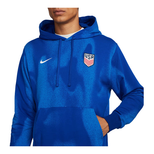Men's Nike USA Club Royal Hoodie - Zoomed Front View