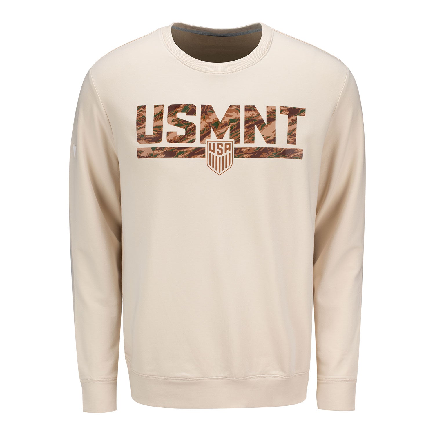 Unisex Levelwear USMNT Camo Tan Crew