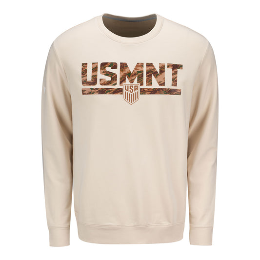 Unisex Levelwear USMNT Camo Tan Crew