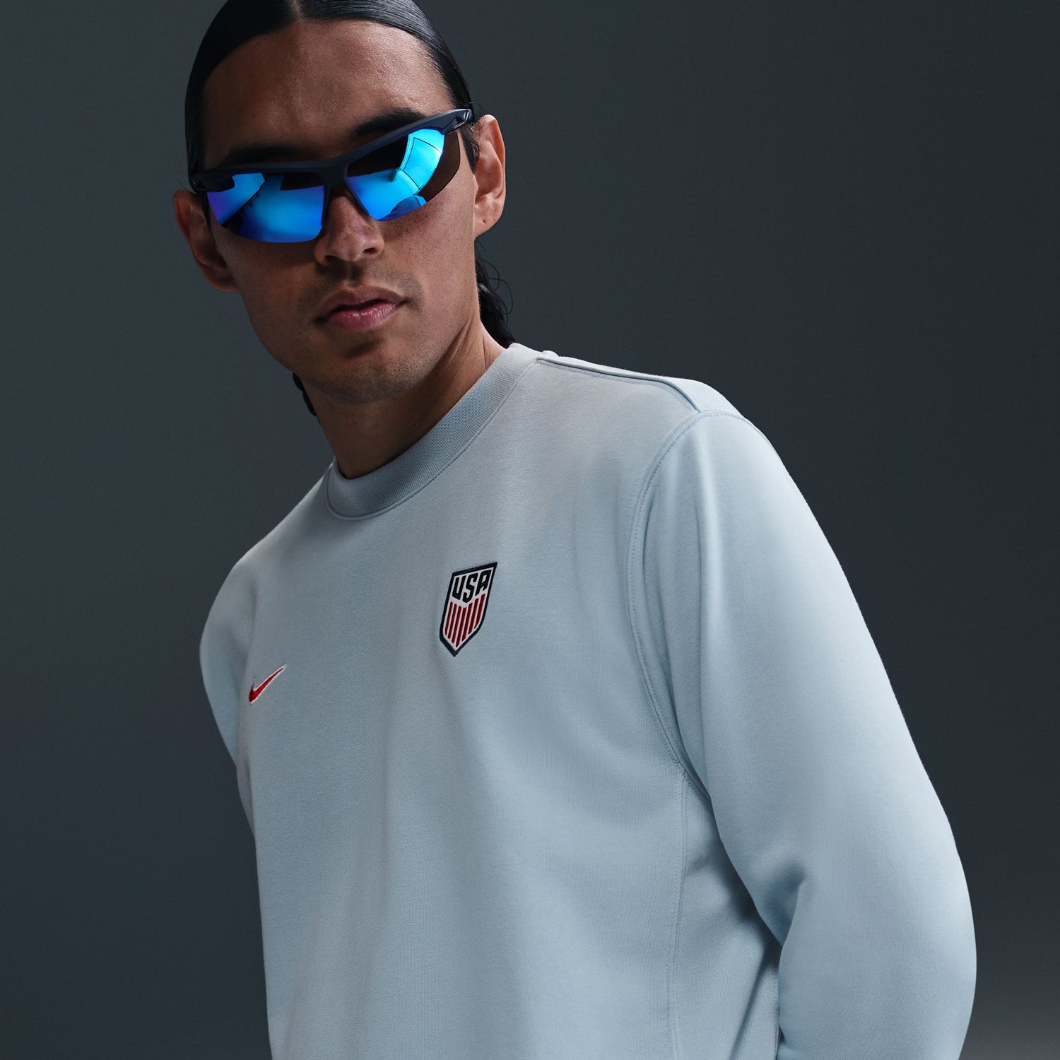 Men's Nike USA Club Blue Crewneck