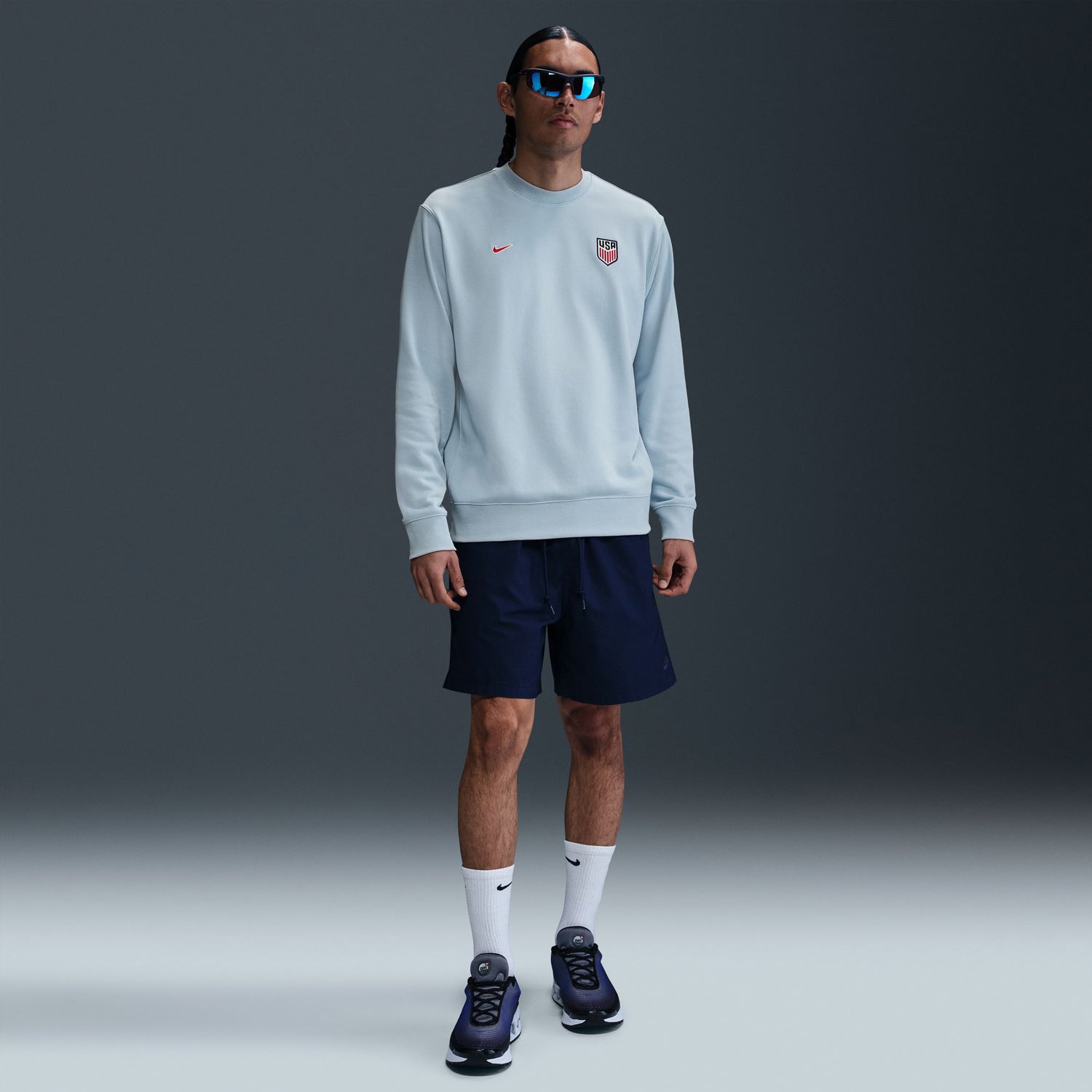 Men's Nike USA Club Blue Crewneck