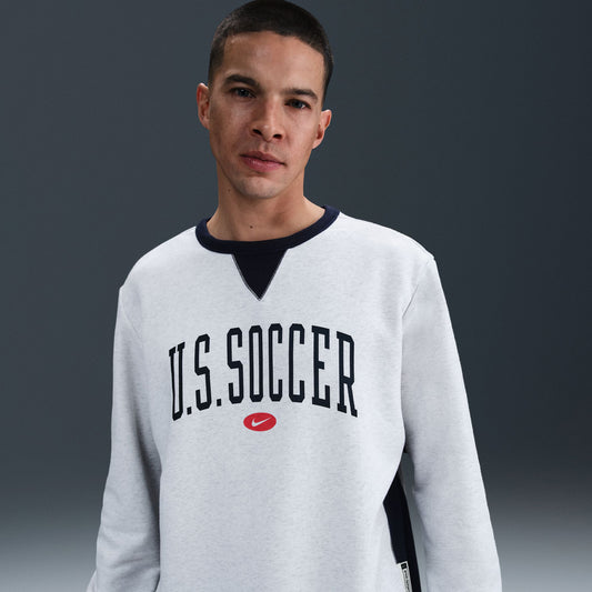 Men's Nike USA Standard Issue Heather Grey Crewneck